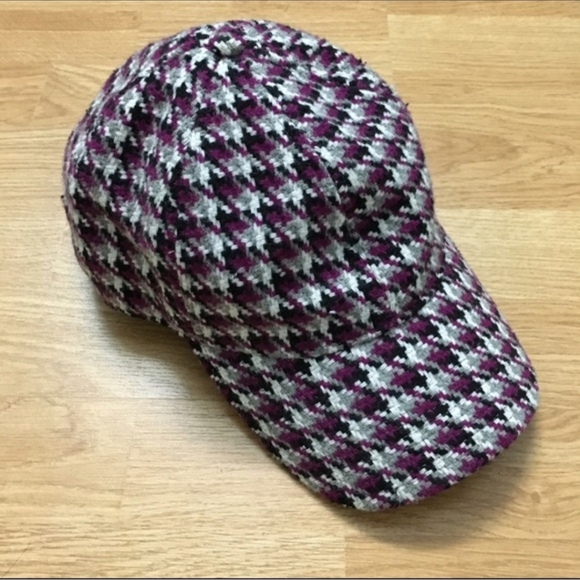 J. Crew Tweed Houndstooth Baseball Cap - Picture 2 of 6